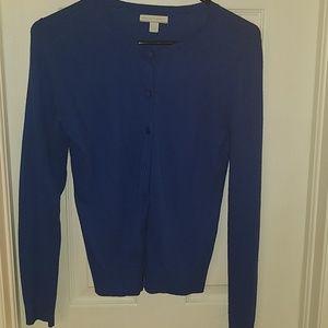 Royal blue new york and company cardigan xs